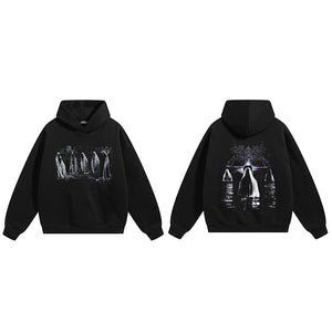 Ghost Graphic Y2K Hoodie