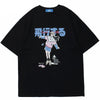 Girl Cat print Shirt Y2K