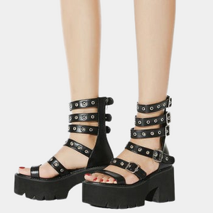 Gladiator Chunky Sandals Rivet