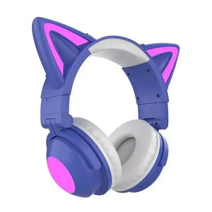 Glowing Cat Ear Cyberpunk Headphones — photo 7