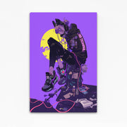 Arte Cyberpunk Al Atardecer