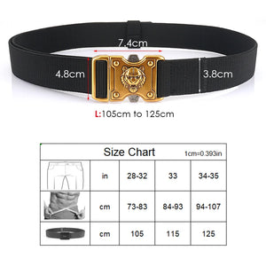 Gold Buckle Tactical Belt