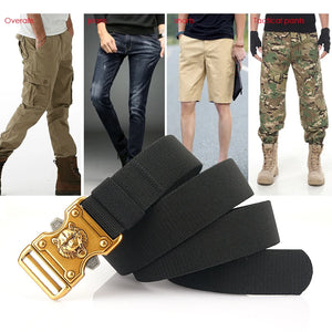 Gold Buckle Tactical Belt
