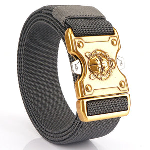 Gold Buckle Tactical Belt