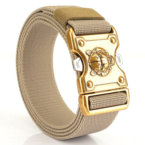 Gold Buckle Tactical Belt