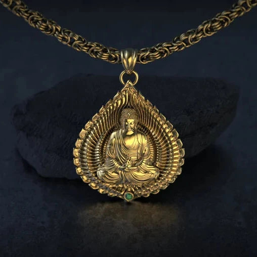 Gold Buddha Pendant