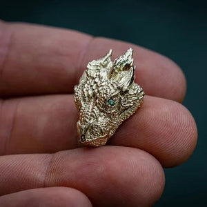 Gold Dragon Pendant