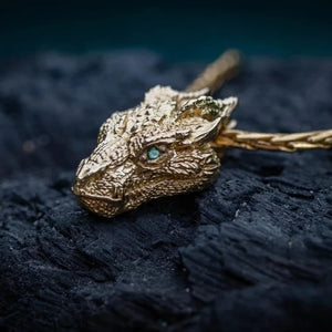 Gold Dragon Pendant
