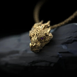 Gold Dragon Pendant
