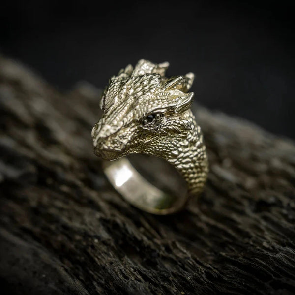 Gold Dragon Ring Mens