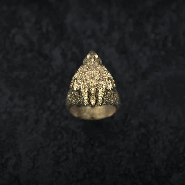 Gold Dragon Ring Mens