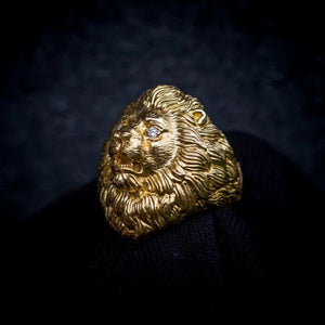 Gold Lion Ring