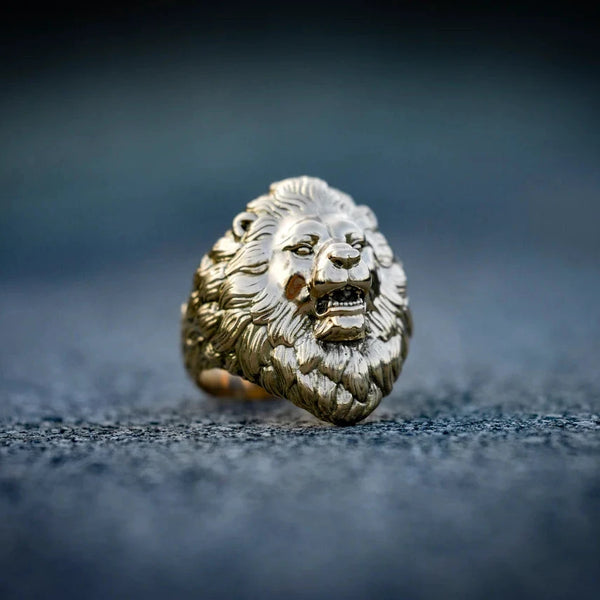 Gold Lion Ring