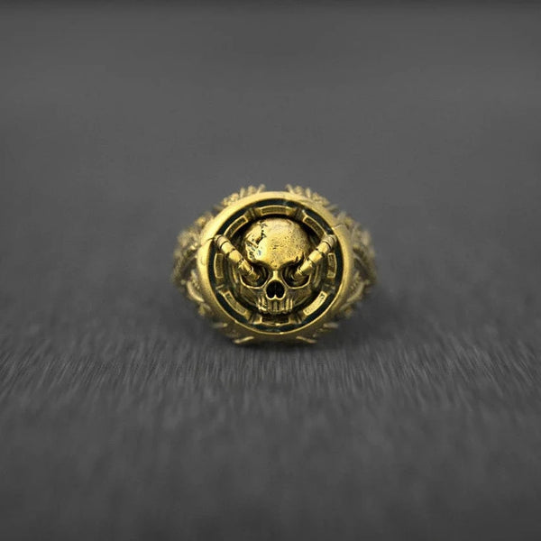 Gold Ring Skull