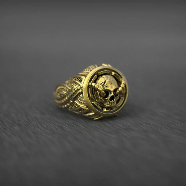 Gold Ring Skull