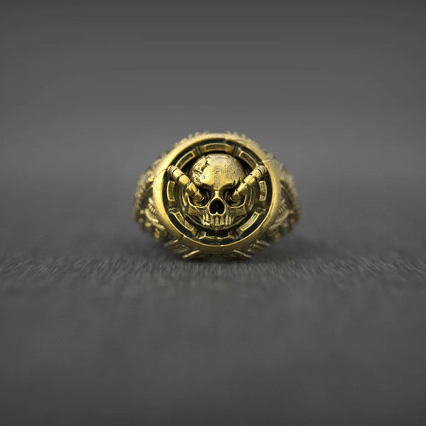 Gold Ring Skull