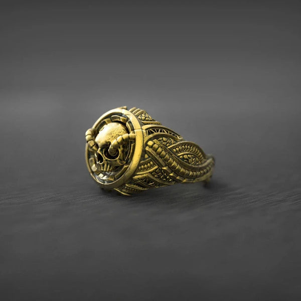 Gold Ring Skull