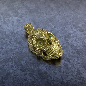 Gold Skull Pendant