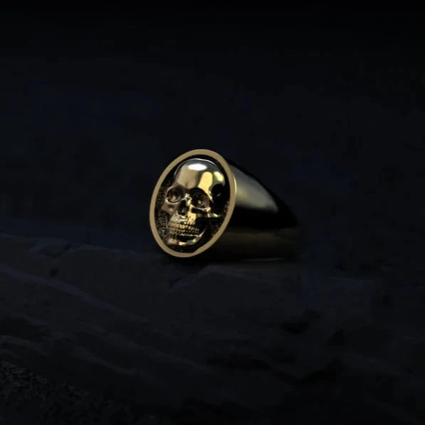 Gold Skull Ring