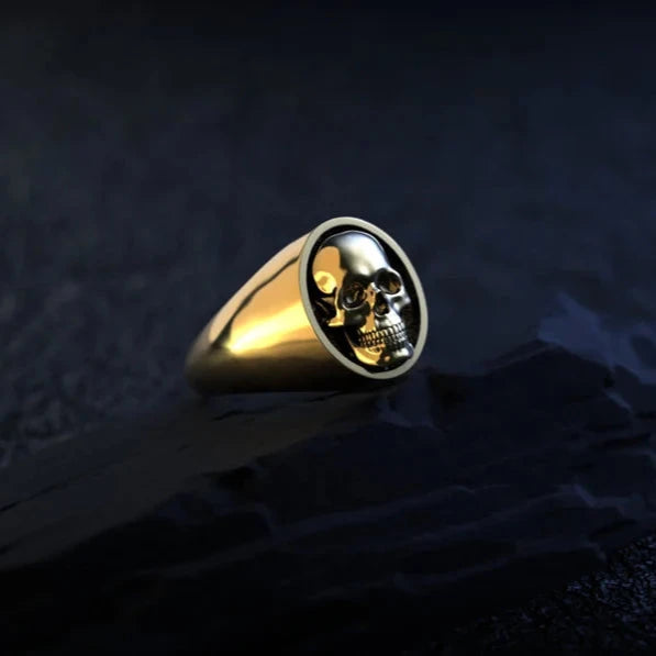 Gold Skull Ring