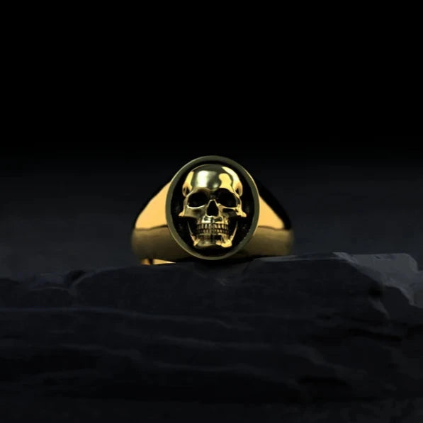 Gold Skull Ring