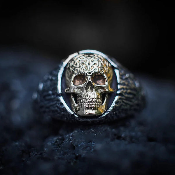 Gold Skull Ring