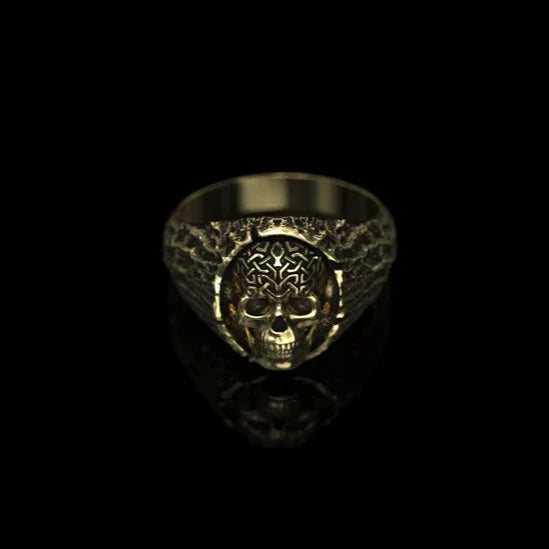 Gold Skull Ring