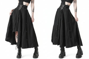 Goth Black Maxi Skirt