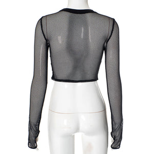 Goth Black Top Streetwear