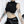 Black gothic sleeveless crop top