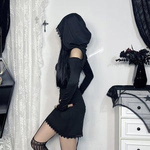Goth Dress With Hood