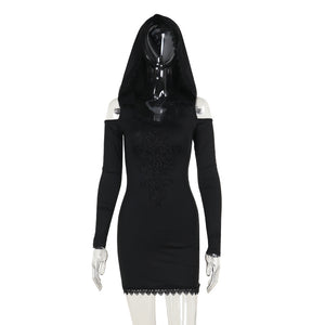 Goth Dress With Hood