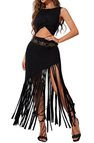 Goth Fringe Dress