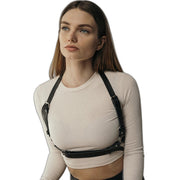 Goth PU-Leder Taillenharness