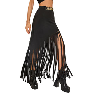 Goth Maxi Skirt Black