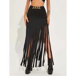Goth Maxi Skirt Black