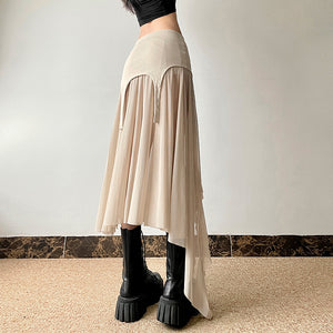 Goth Midi Black Skirt