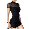 Goth Mini Dress Black