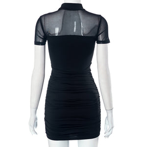 Goth Mini Dress Black