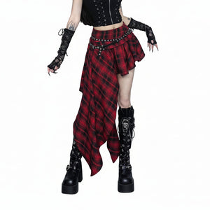 Goth Plaid Skirt Punk