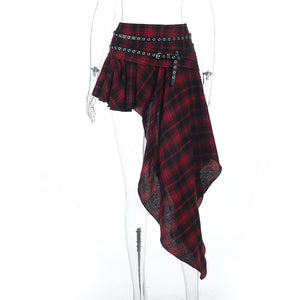 Goth Plaid Skirt Punk