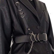 Goth PU-Leder Harness