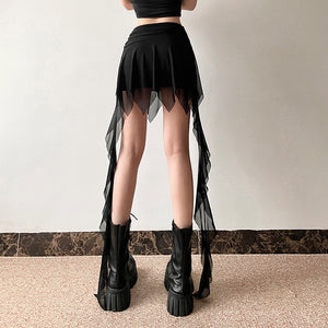 Goth Short Skirt Black