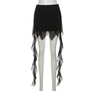 Goth Short Skirt Black