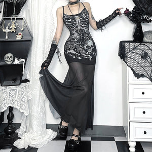 Goth Skeleton Dress