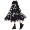 Goth Skirt Midi Black