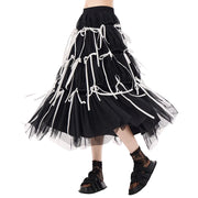 Goth-Rock Midi Schwarz