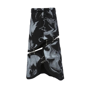 Goth Skirt Pattern Printed