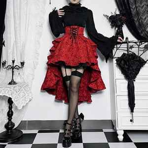 Goth Skirt Red