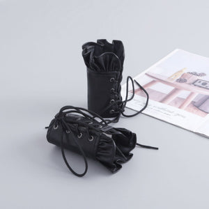 Goth Wrist  Gloves Leather